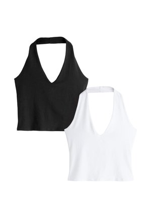 Next, HALTER NECK 2 PACK  - Top - black white