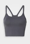 CONTOURING SEAMLESS STRAP BRA - Lengvai krūtinę prilaikanti sportinė liemenėlė - volcanic glass