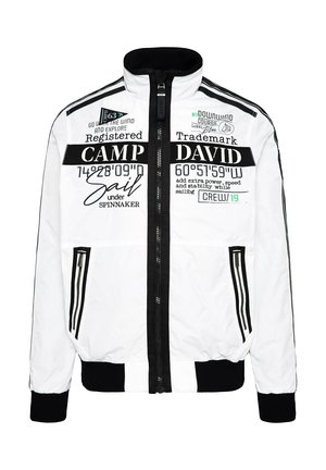 Camp David LEICHTER MIT TAPES UND ARTWORKS - Bomber Jacket - opticwhite