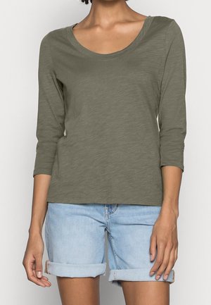 Langærmet T-shirt - olive