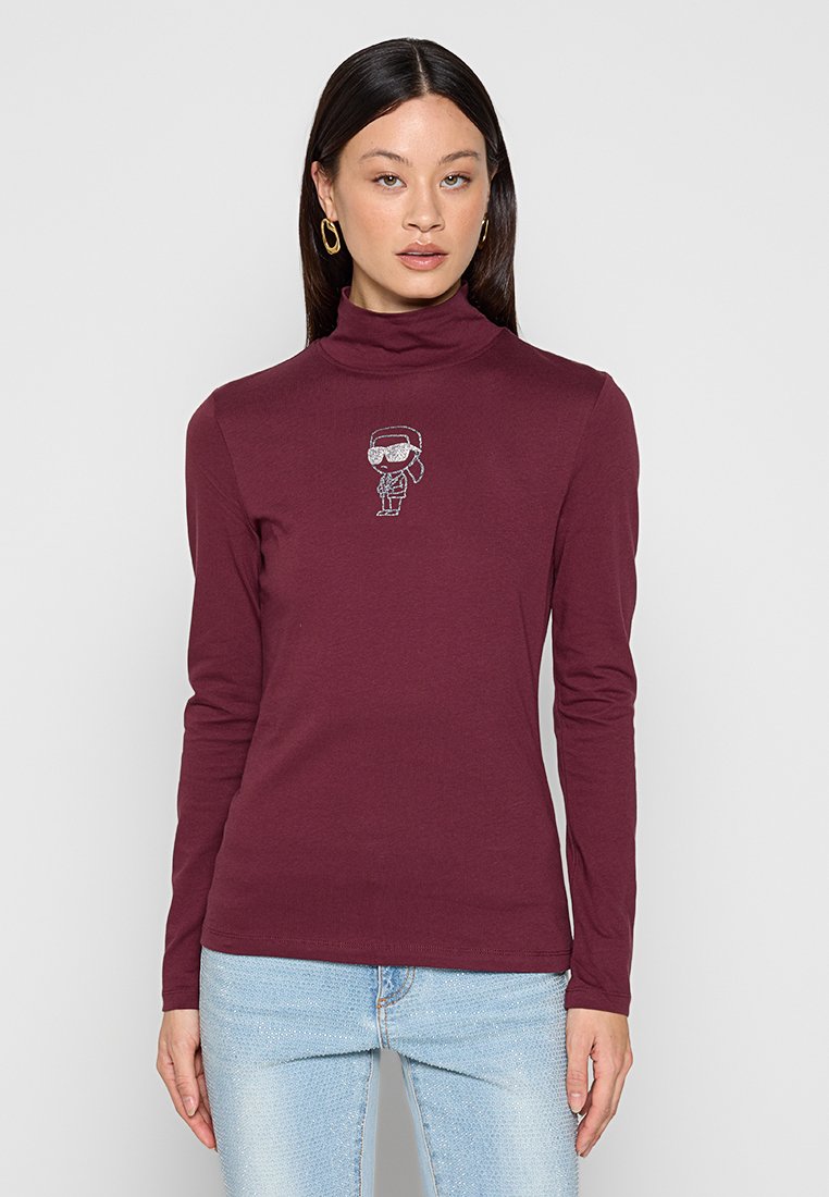 Karl Lagerfeld Longsleeve bordeauxrood