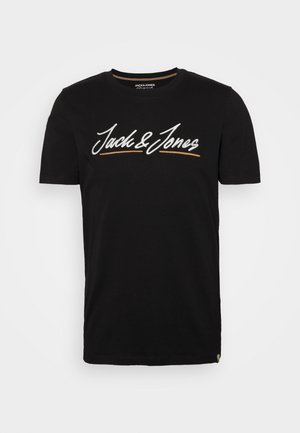 JORTONS UPSCALE TEE CREW NECK - T-shirt print - black