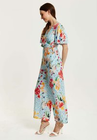Liquorish FLORAL PRINT WITH WIDE LEGS - Jumpsuit - multi coloured