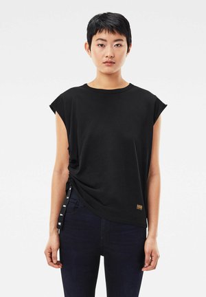 GSRAW KNOTTED - T-shirt con stampa - dk black
