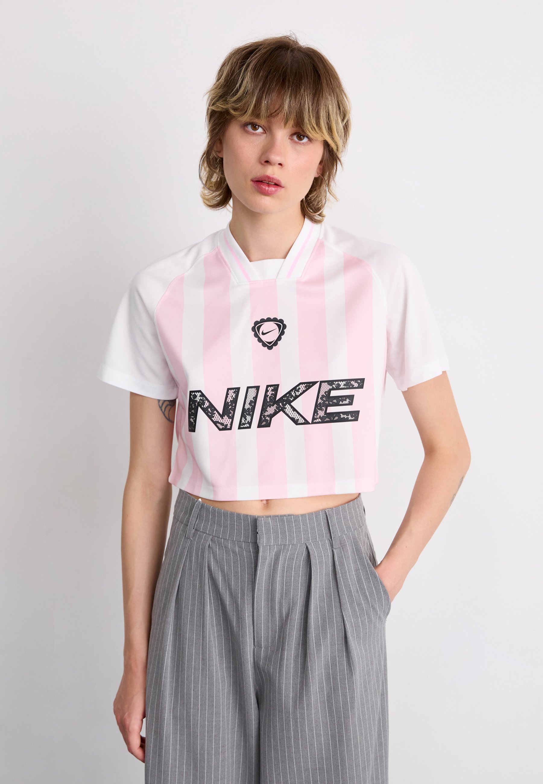 Nike Sportswear DRY - Print T-shirt - pink foam/white/pink