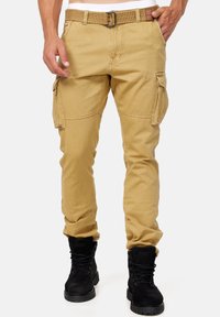 INDICODE JEANS - WILLIAM - Pantaloni cargo - beige Immagine in miniatura 1