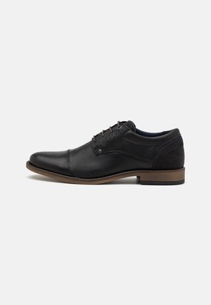 Pantofi eleganți cu șireturi - black