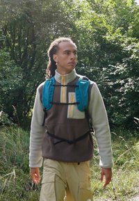 The North Face M YUMIORI 1/4 ZIP - Fleecetröja - smokey brown/clay grey/summit gold