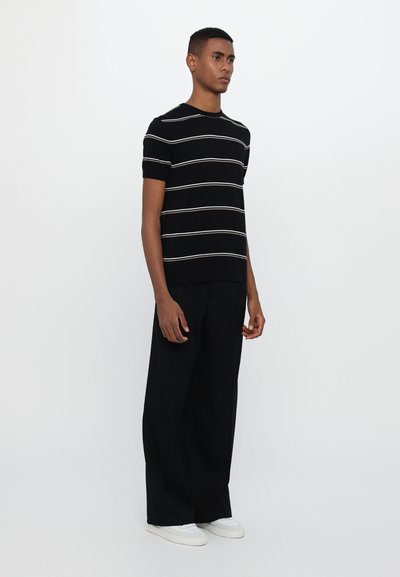 Ron Dorff STRIPED - Μπλουζάκι με στάμπα - black