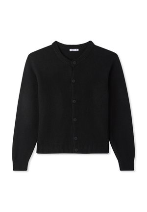 GIROCOLLO BOXY A TINT - Cardigan - nero