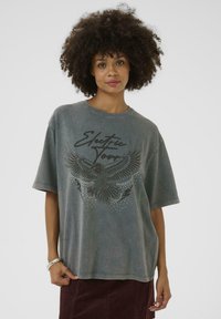 Culture KENDRICK ALFIE - T-shirt print - grey wash