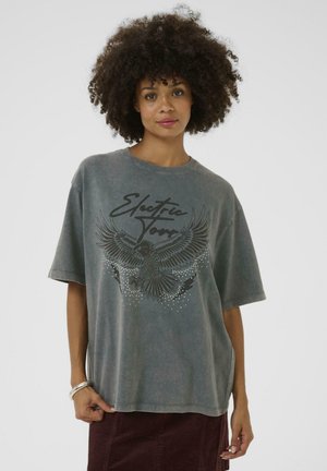 Culture KENDRICK ALFIE - Printtipaita - grey wash