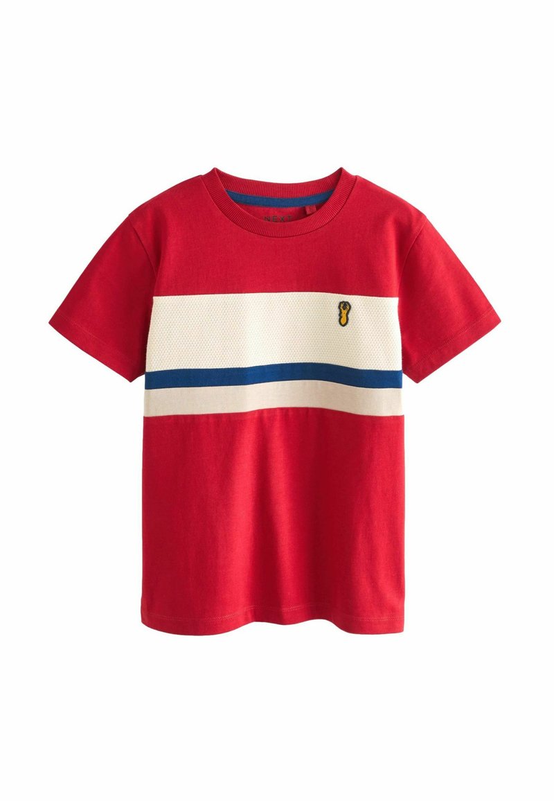 Next BLOCK SHORT SLEEVE - Camiseta estampada - red