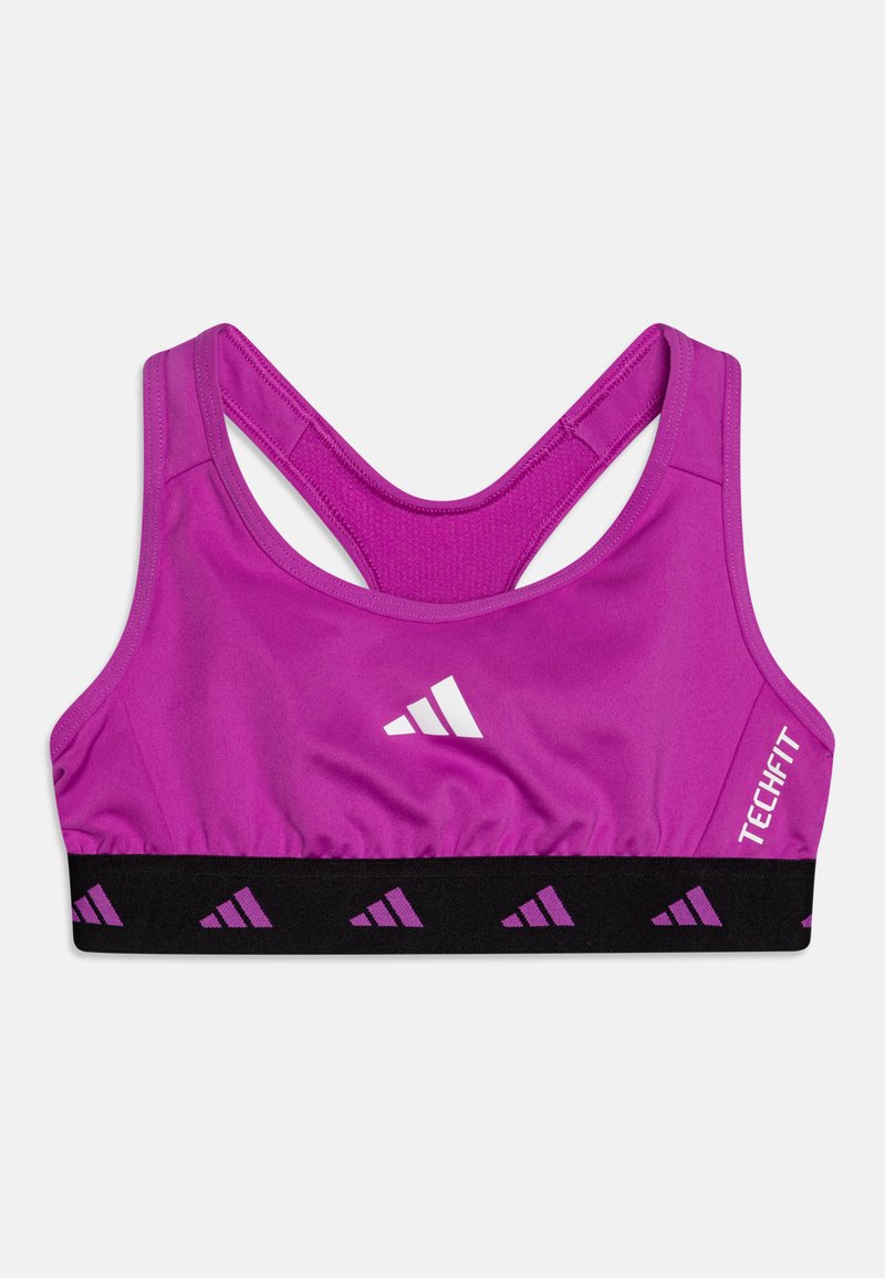 adidas Performance POWER TF BRA JUNIOR - Športni modrček - purple burst/black/white