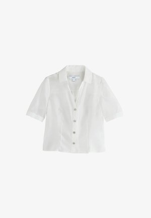 Next, REGULAR FIT - SHEER V-NECK SHORT SLEEVE SHIRT . - Camicia - white