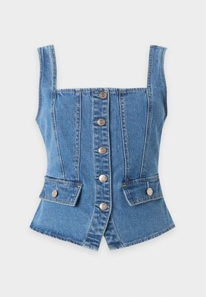 GAP, CORSET POCKET  - Veste sans manches - light wash