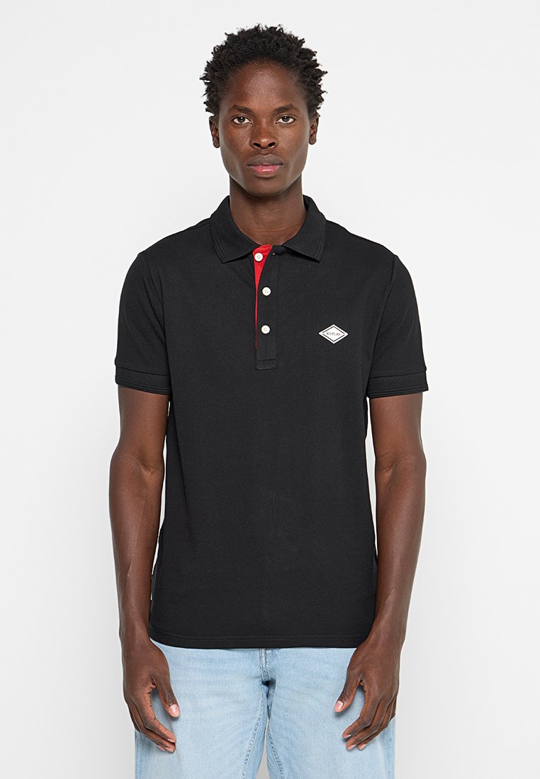 Replay Poloshirt zwart