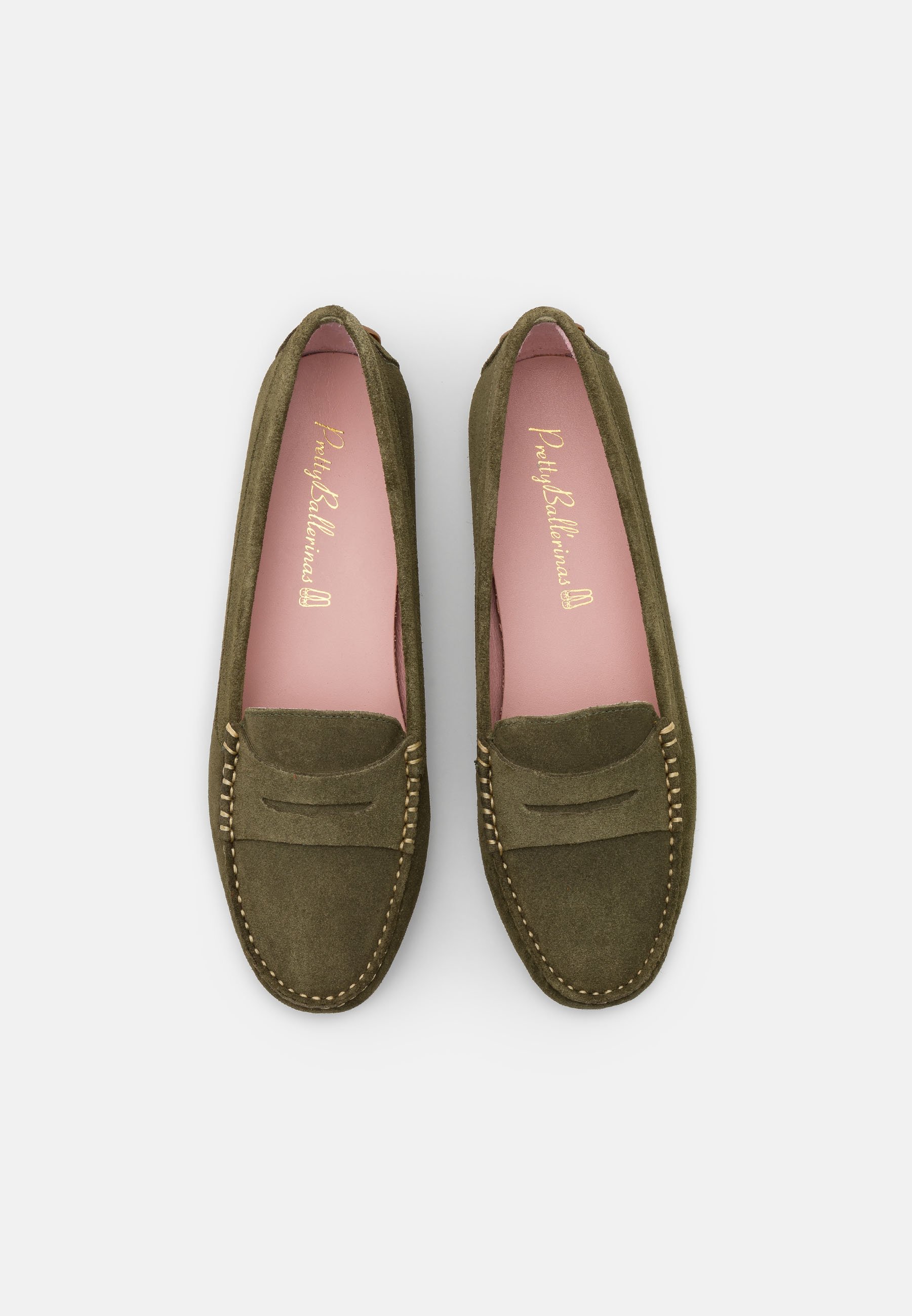 Pretty Ballerinas MICROTINA - Mocasines - olive/verde oliva jaspeado -  Zalando.es