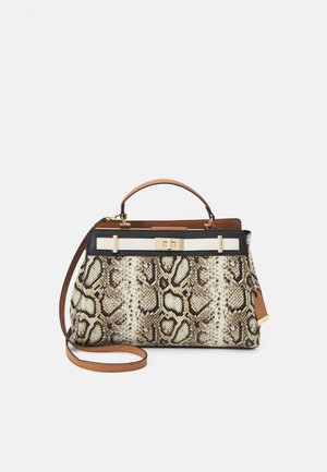 DRULDAN - Kabelka - tan black snake combo/light gold-coloured