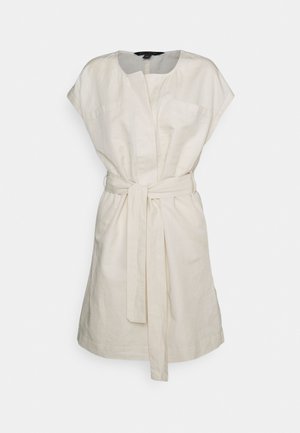 BELTED SHIFT DRESS - Shirt dress - alabaster tint