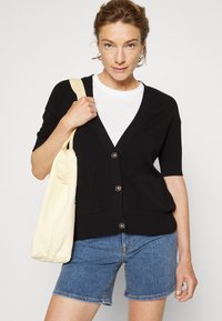 Banana Republic SPLASH CARDIGAN - Casaco de malha - black