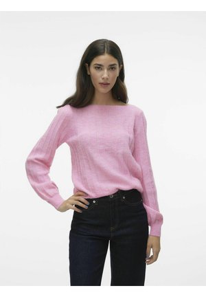 VMKAMILLE LS BOATNECK  - Pulover - sachet pink