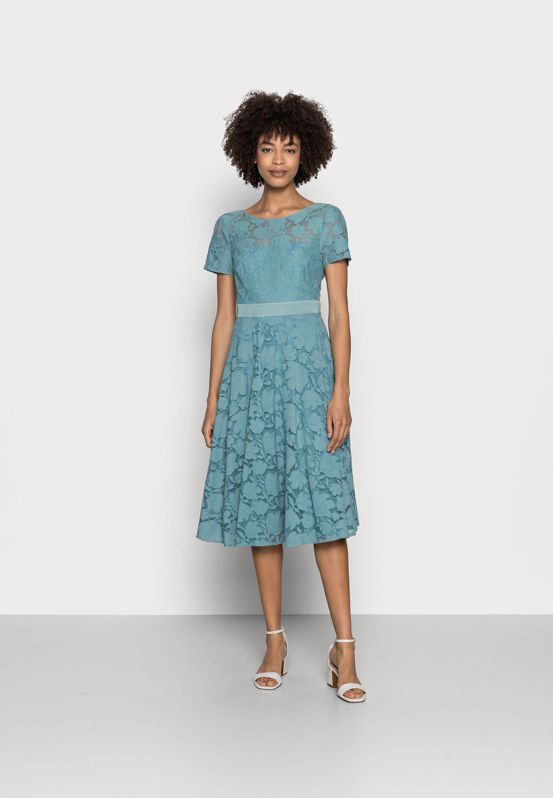 Esprit Collection Cocktailkleid Festliches Kleid Dark Turquoise Turkis Zalando De 