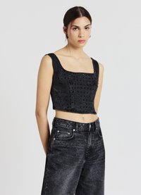 Calliope Bluse - nero denim