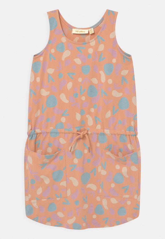 HAZEL - Jersey dress - coral
