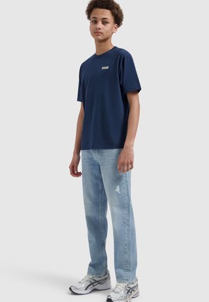Ballin, LOOSE FIT CREWNECK SS T-SHIRTS - T-shirt print - navy