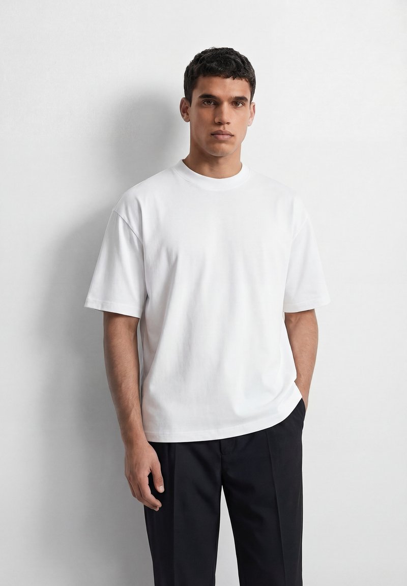Burocs OVERSIZED - Basic póló - white