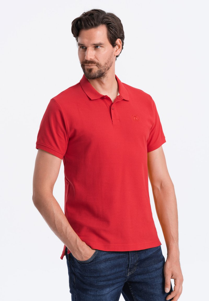 Ombre Poloshirts - red