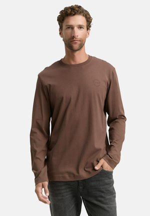 MIT PRINT - T-shirt à manches longues - bag brown