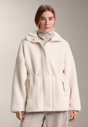 OYSHO ADJUSTABLE WAIST FAUX-SHEARLING - Jachetă din fleece - stone