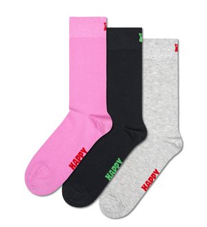 Happy Socks SOLID SOCKS 3 PACK UNISEX - Socken - multi-coloured