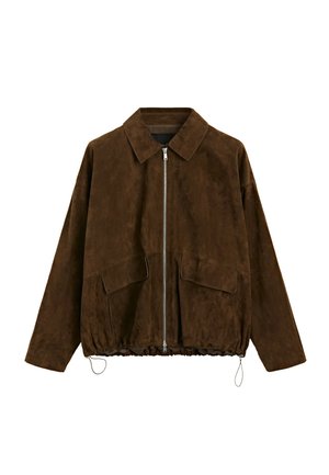 Massimo Dutti, - Kurtka skórzana