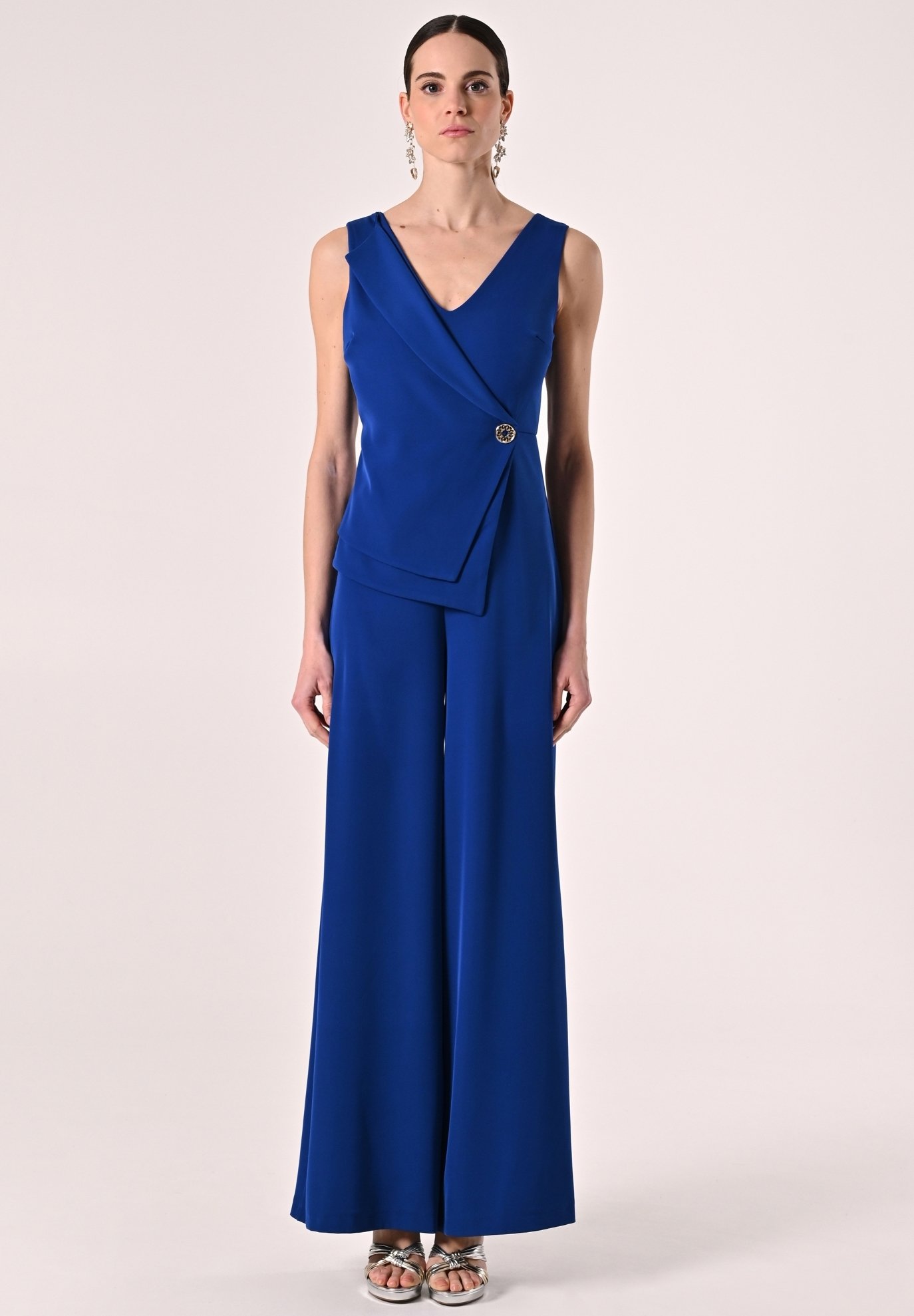 Tuta Rinascimento Pantaloni Tuta Blu Elettrico Donna Abito