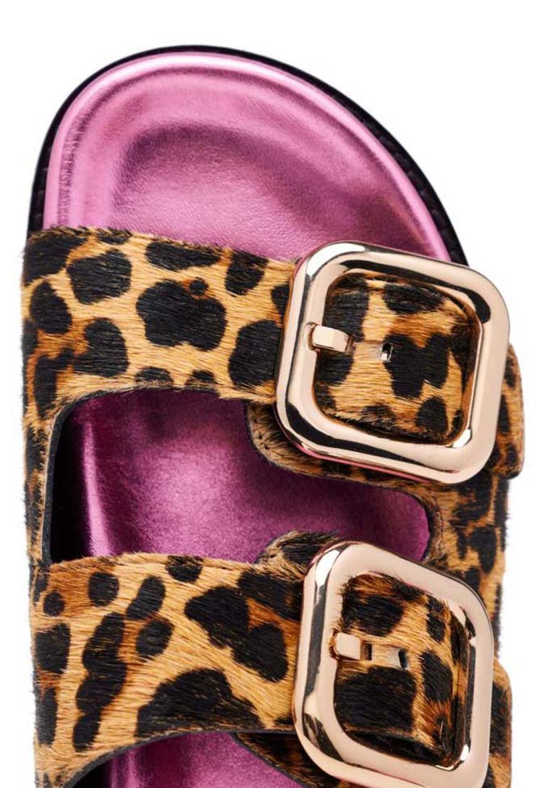 GIOSEPPO Damen Sandalen 'Almon' – Flache Ledersandale Mit Geknotetem Detail, Superbequem