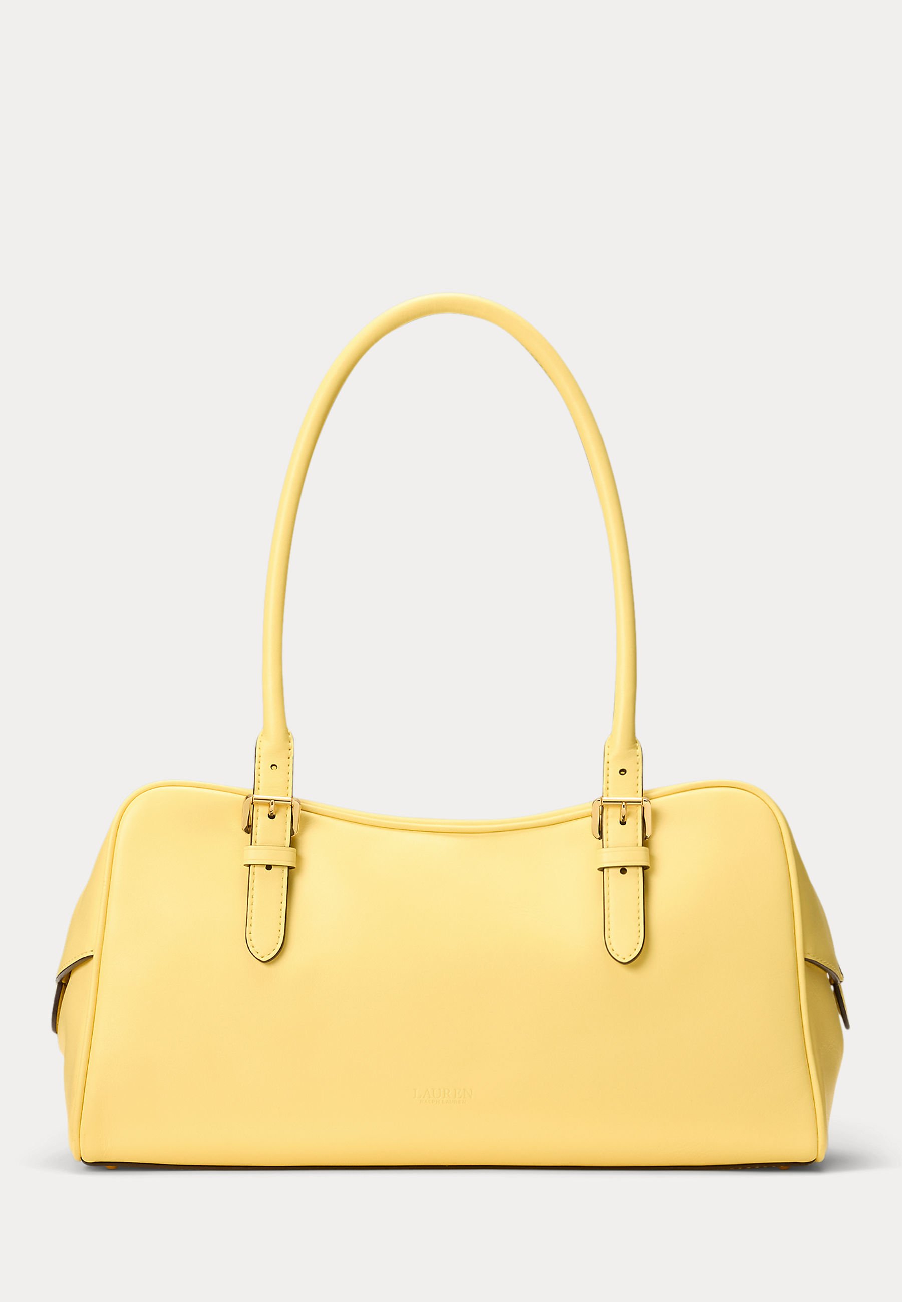 Lauren Ralph Lauren LEATHER LARGE MARCY ZIP SATCHEL - Handbag