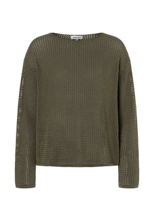More & More, MORE & MORE LUFTIGER, TRANSPARENTER LOCKSTRICKPULLOVER - Jumper - jungle green
