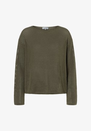 More & More, MORE & MORE LUFTIGER, TRANSPARENTER LOCKSTRICKPULLOVER - Jumper - jungle green