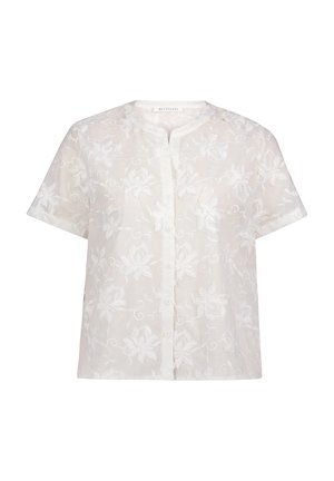 Betty & Co, BETTY & CO MIT STICKEREI HEMDBLUSE - Bluse - weiß