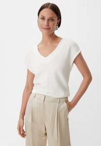 comma Basic T-shirt - weiß