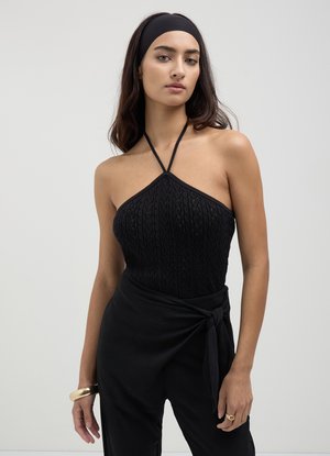 Calliope A TRECCE - Top - nero