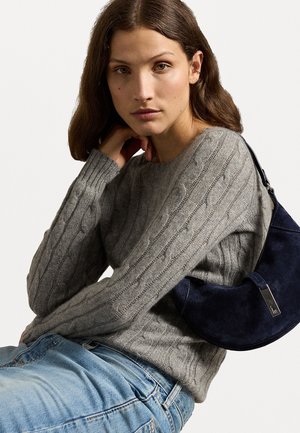 Polo Ralph Lauren POLO ID SUEDE MINI SHOULDER BAG - Kabelka - night