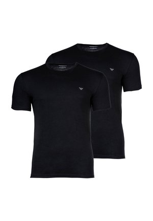 Emporio Armani 2 PACK PARTE ALTA CREW NECK - Camiseta interior - black/black