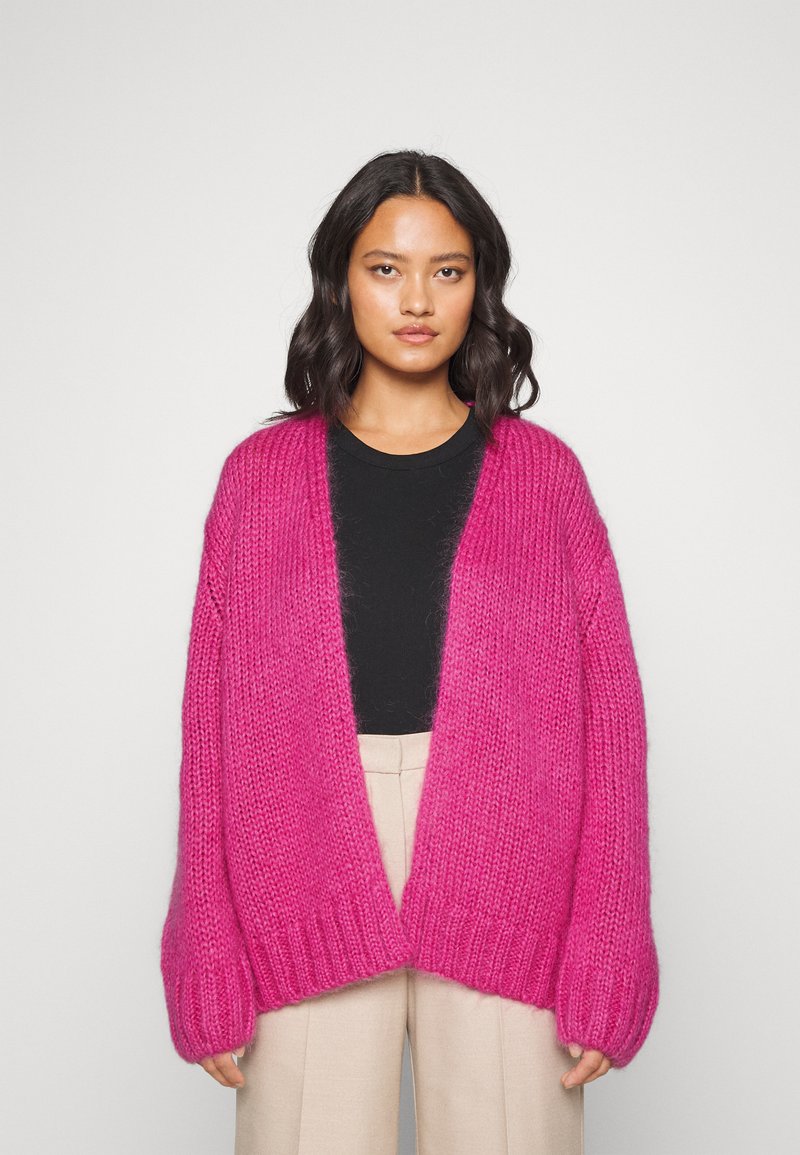 Selected Femme SLFSUANNE CARDIGAN Vest phlox pink/donkerroze