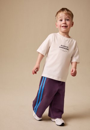 Next, REGULAR FIT - WIDE LEG SIDE STRIPE JOGGERS  . - Træningsbukser - burgundy red