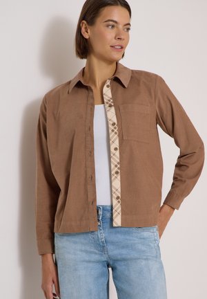 Cecil, LANGARM HEMDBLUSE AUS CORD MIT KNÖPFEN - Chemisier - creamy mocha