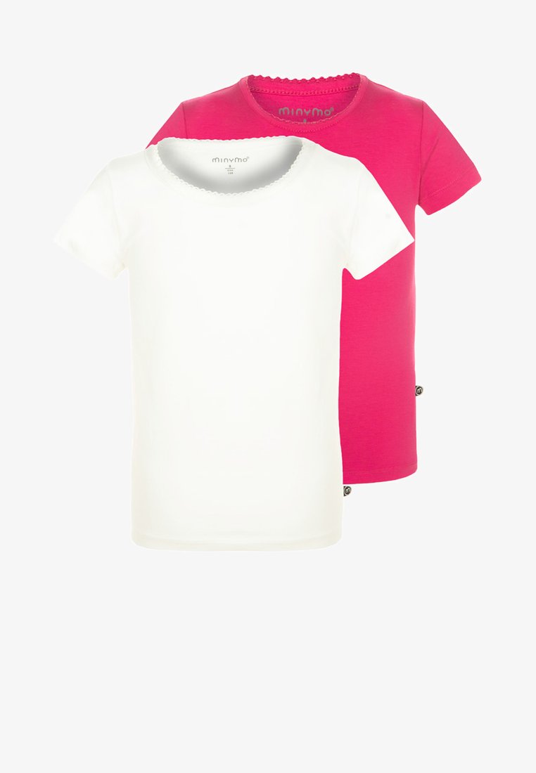 Minymo - 2 PACK - T-shirt imprimé - dunkelpink, Agrandir